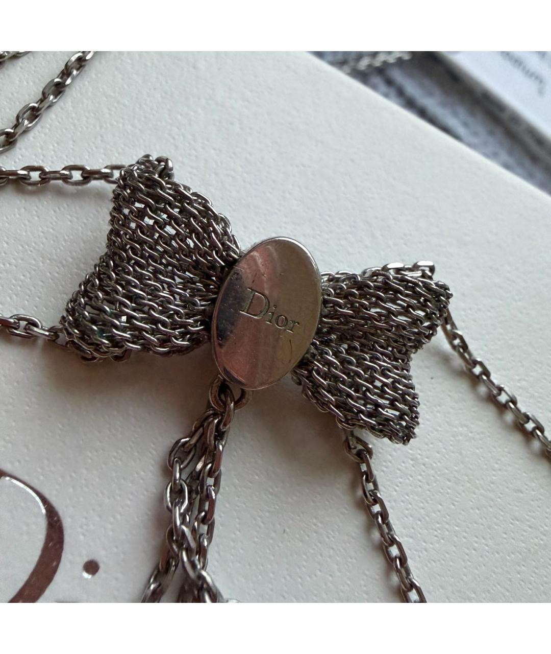 CHRISTIAN DIOR Серебряное колье, фото 8
