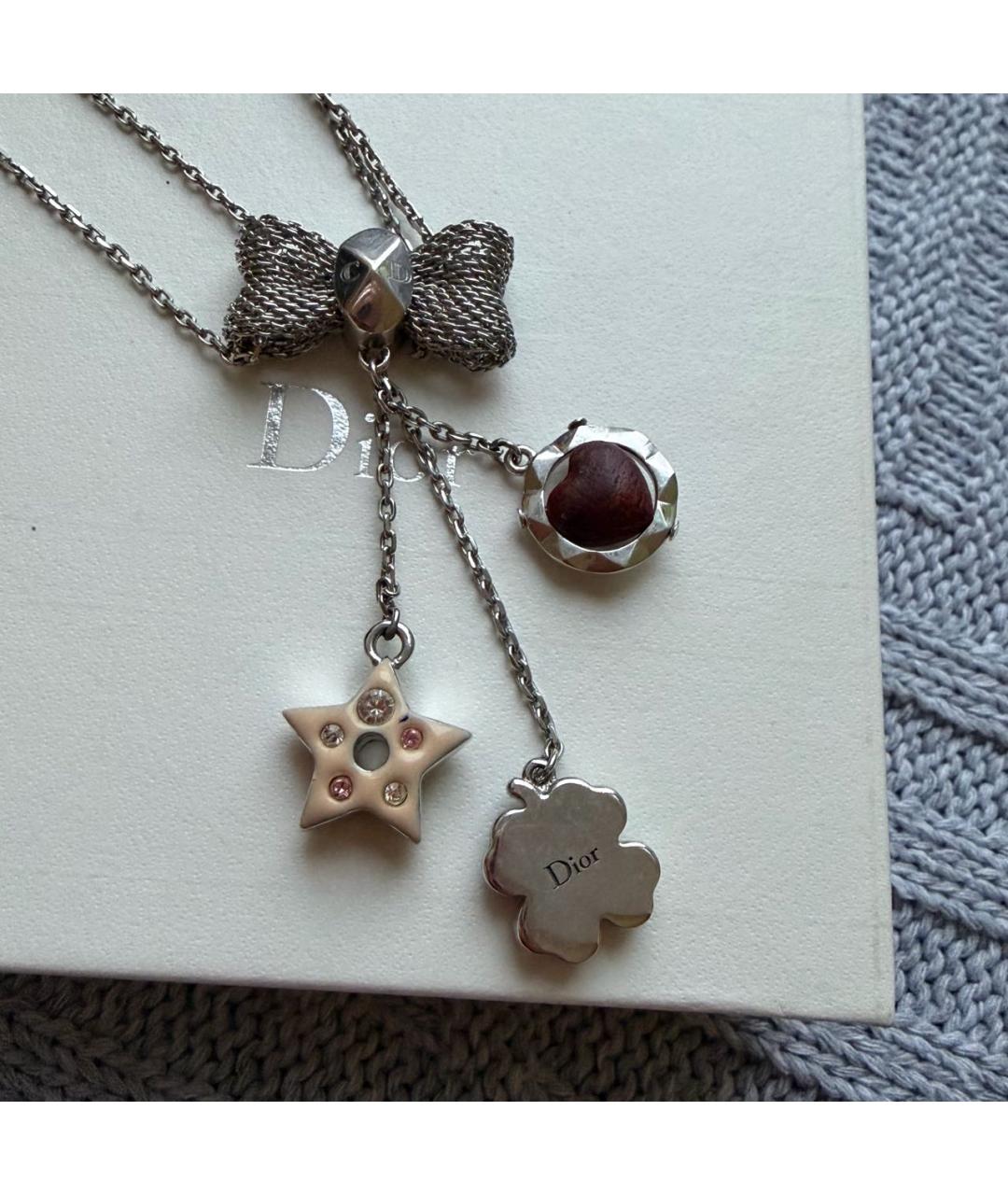 CHRISTIAN DIOR Серебряное колье, фото 4