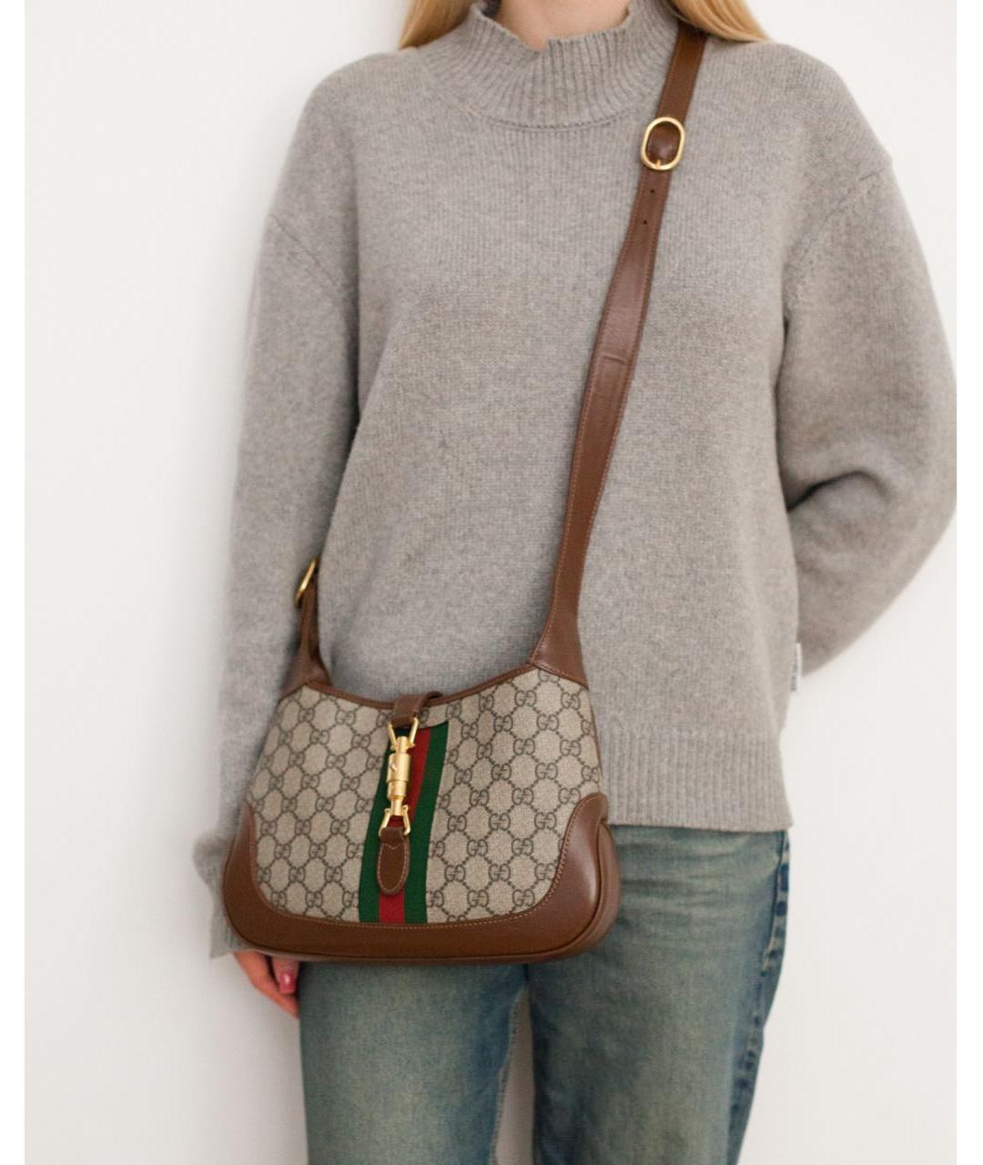 GUCCI Коричневая сумка через плечо, фото 3