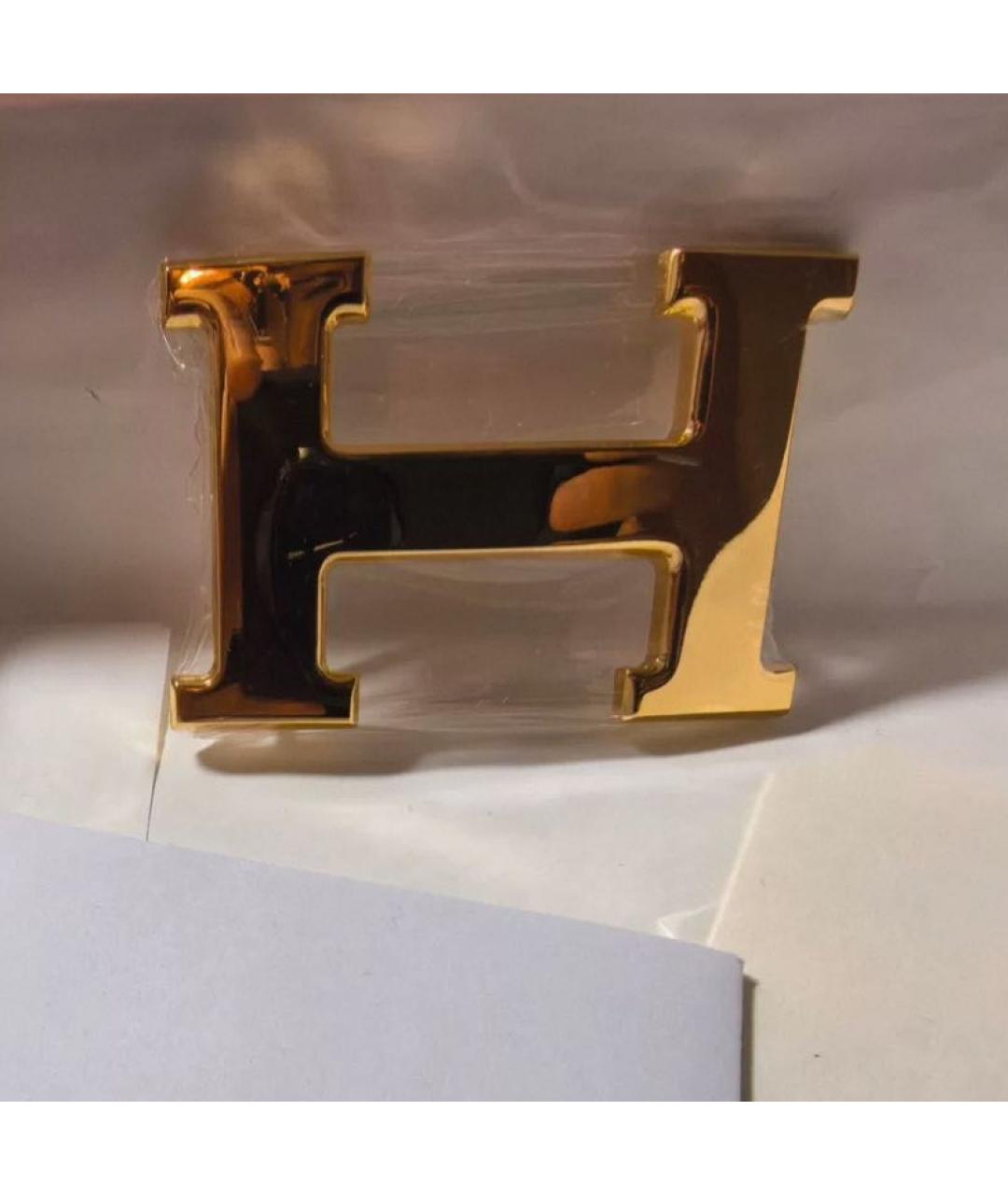 HERMES Черный кожаный ремень, фото 3