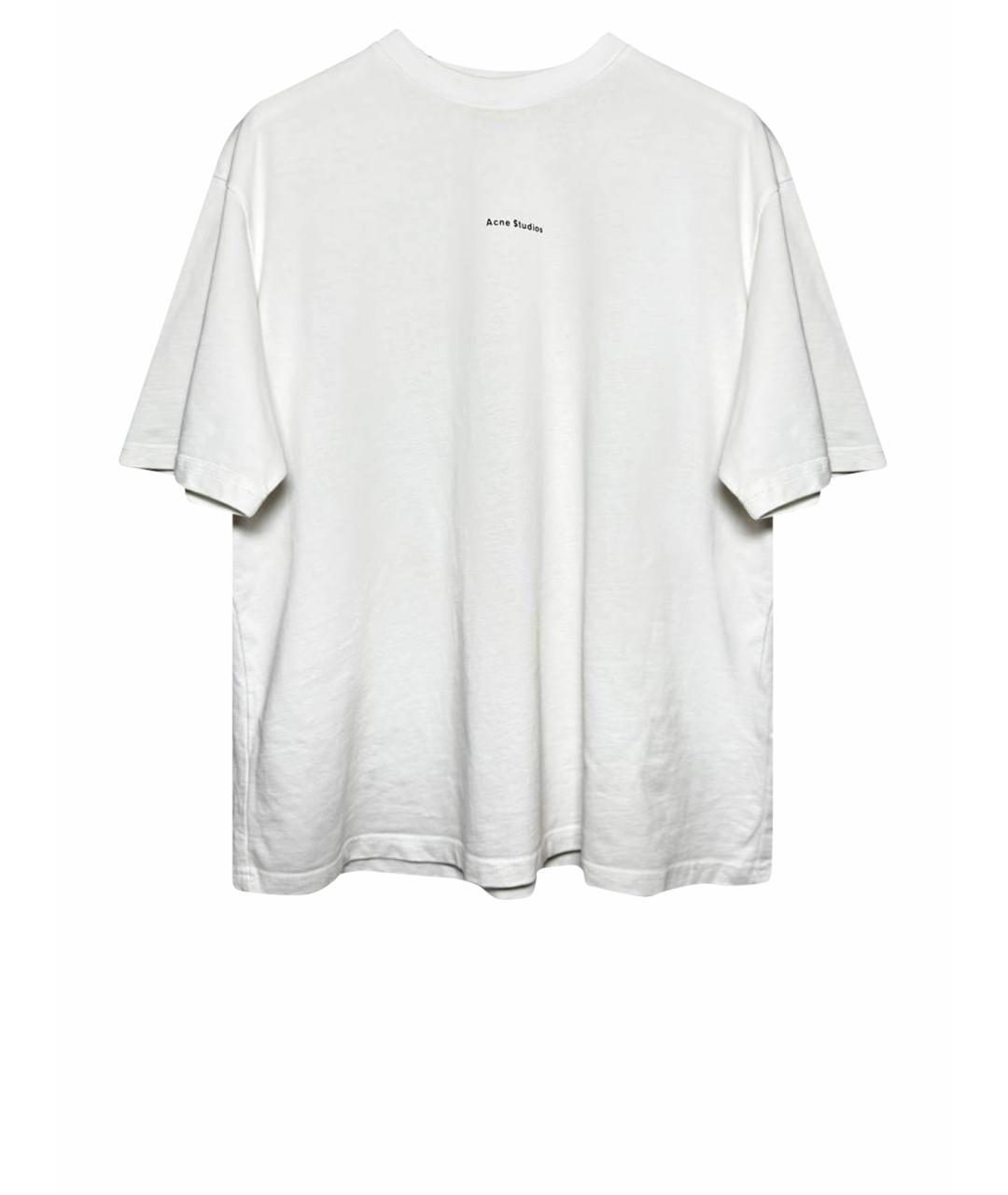 ACNE STUDIOS Белая хлопковая футболка, фото 1