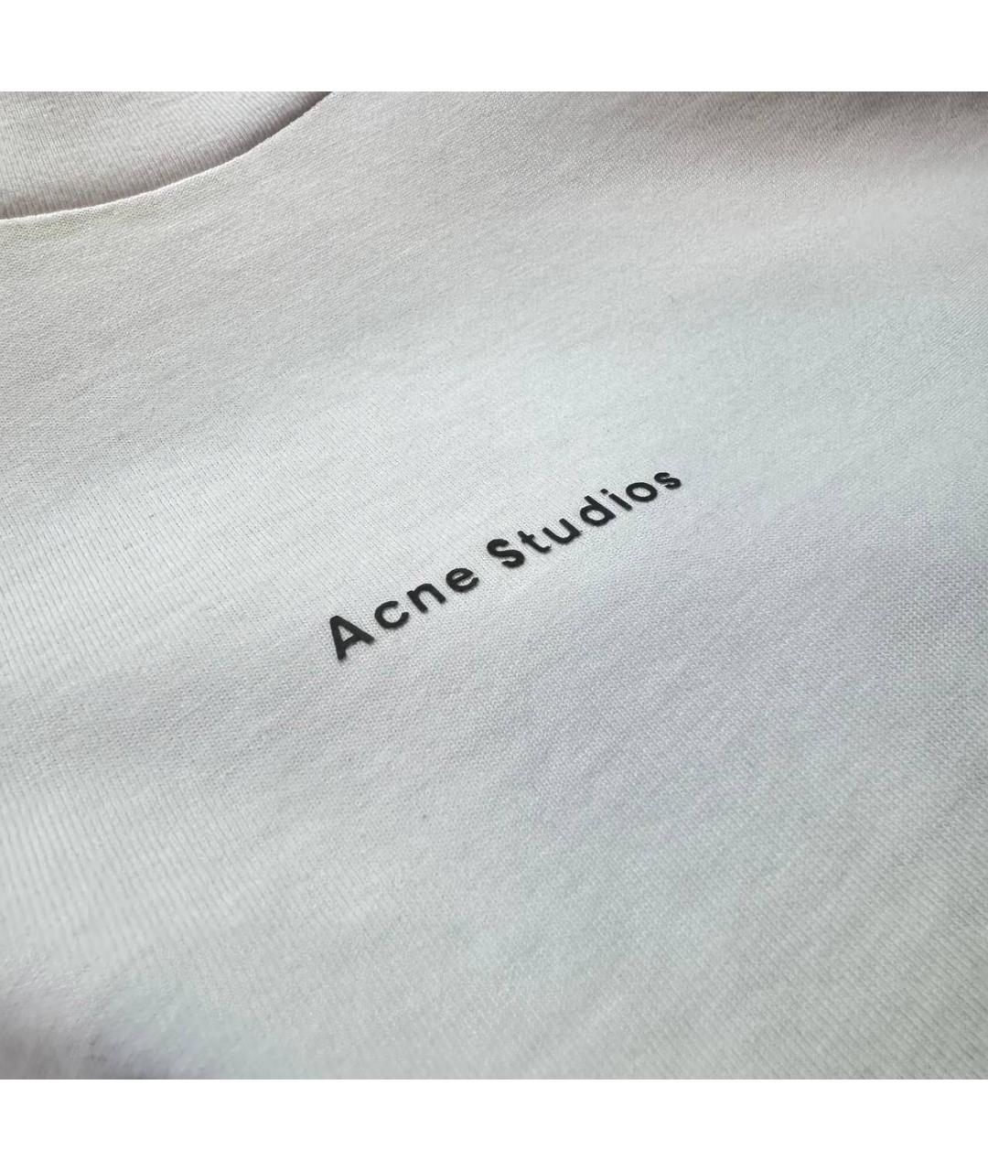 ACNE STUDIOS Белая хлопковая футболка, фото 3