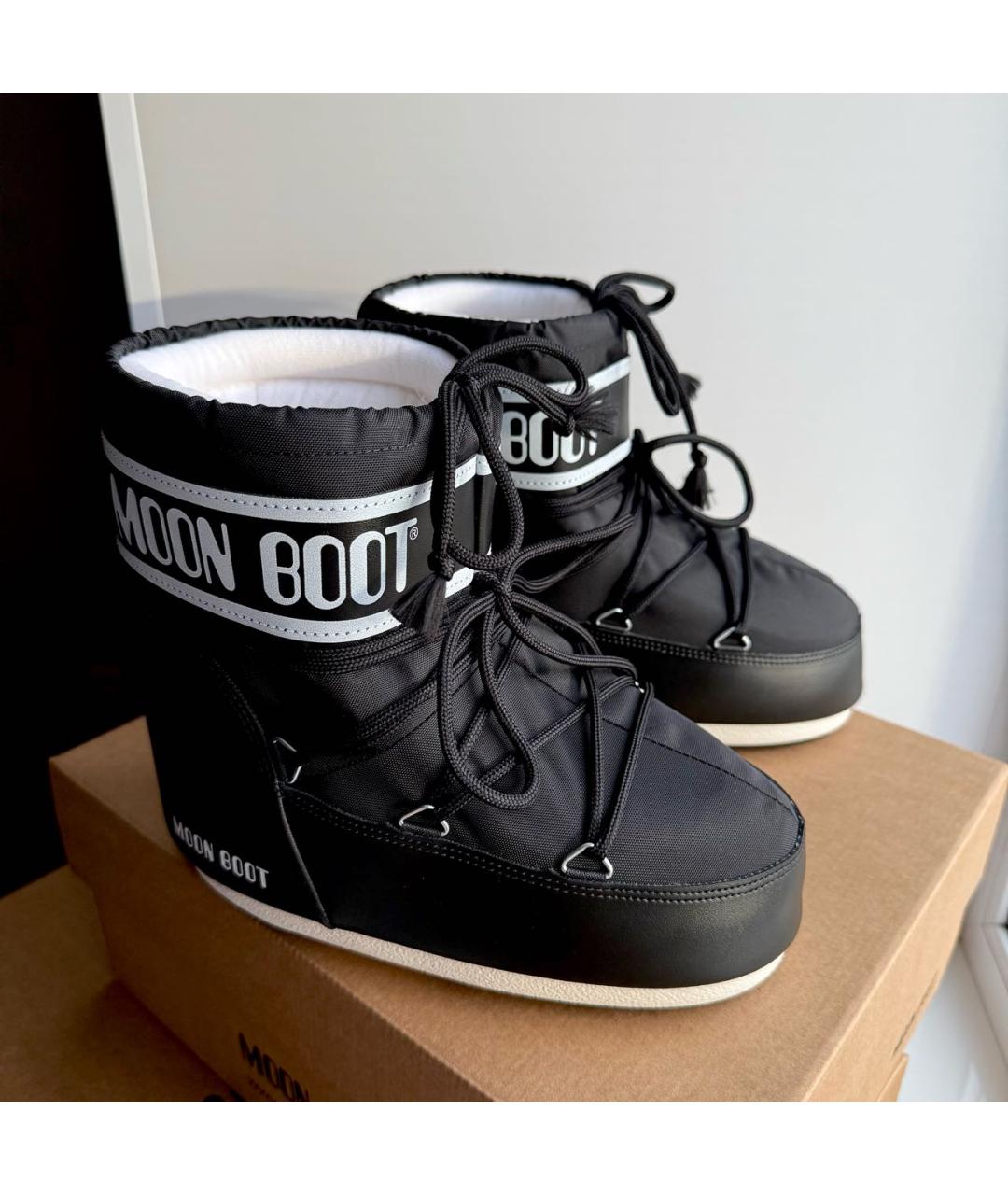 MOON BOOT Черные сапоги, фото 5