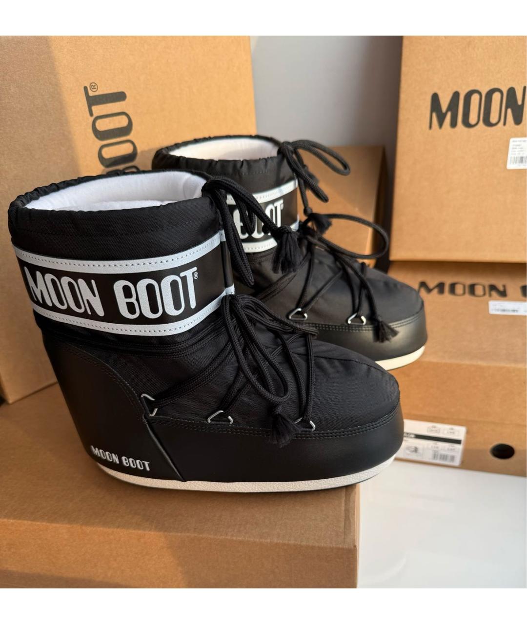 MOON BOOT Черные сапоги, фото 5