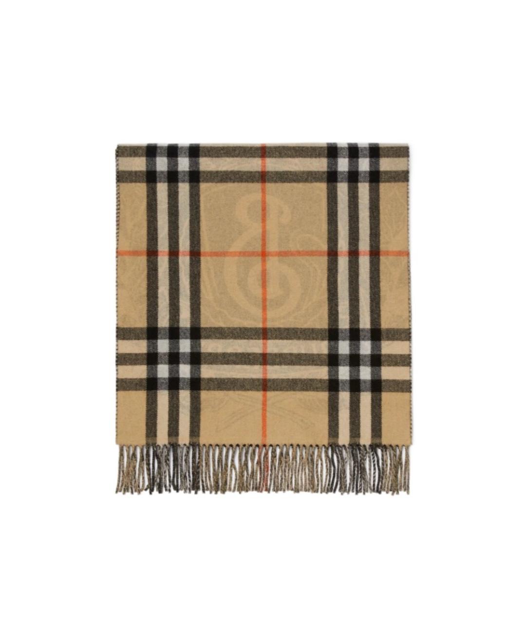 BURBERRY Бежевый шарф, фото 2