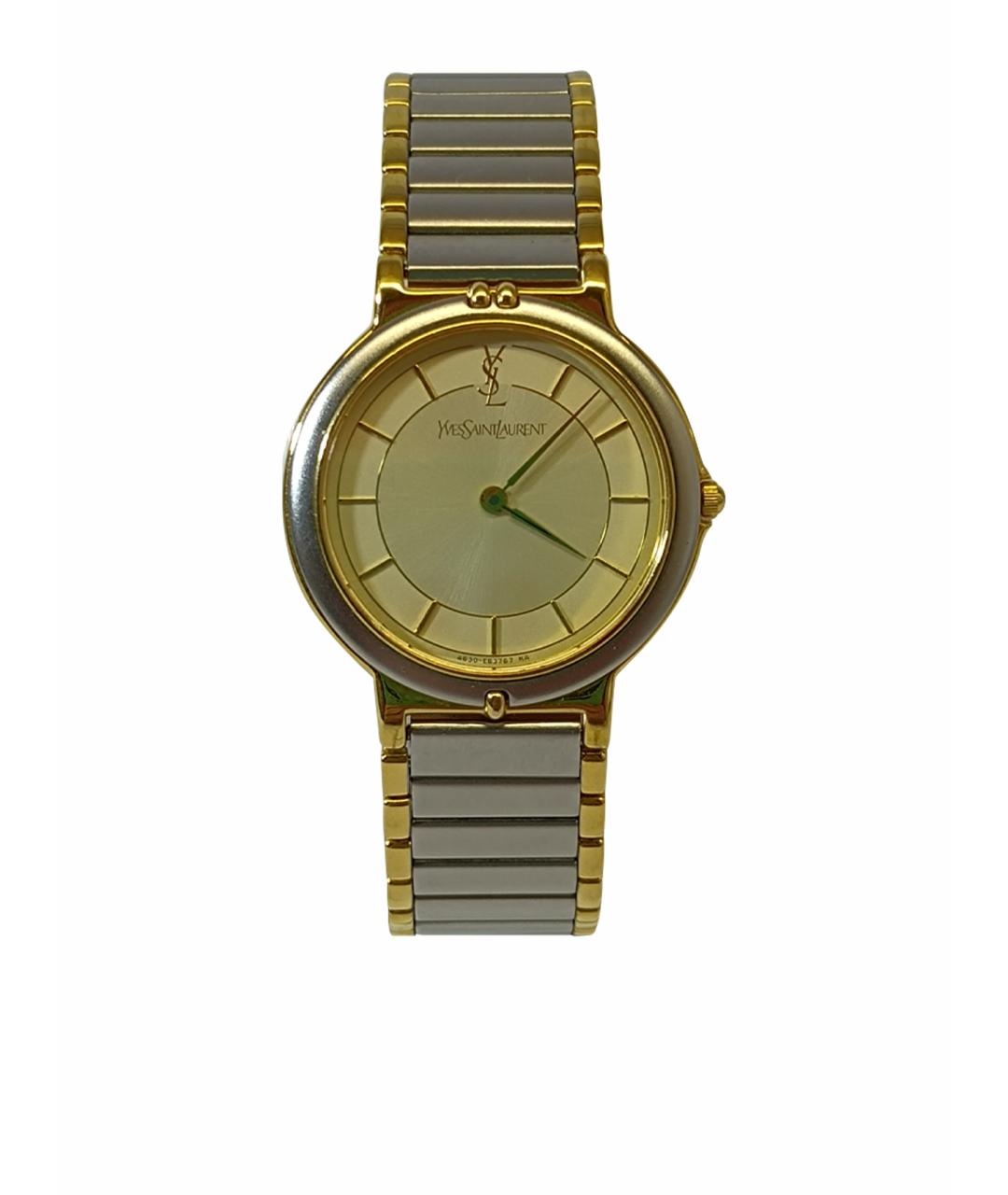 SAINT LAURENT Серебряные металлические часы, фото 1