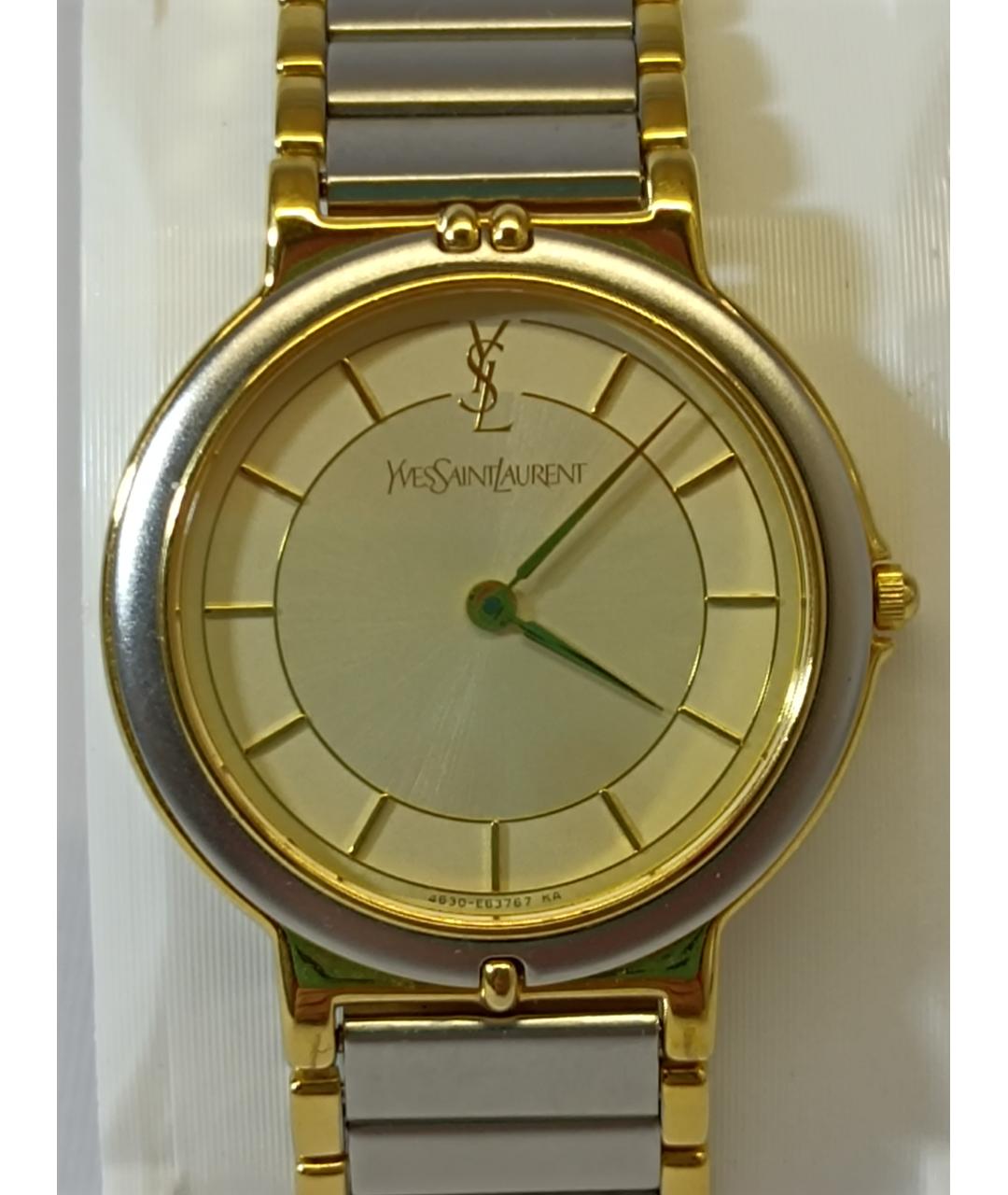 SAINT LAURENT Серебряные металлические часы, фото 2