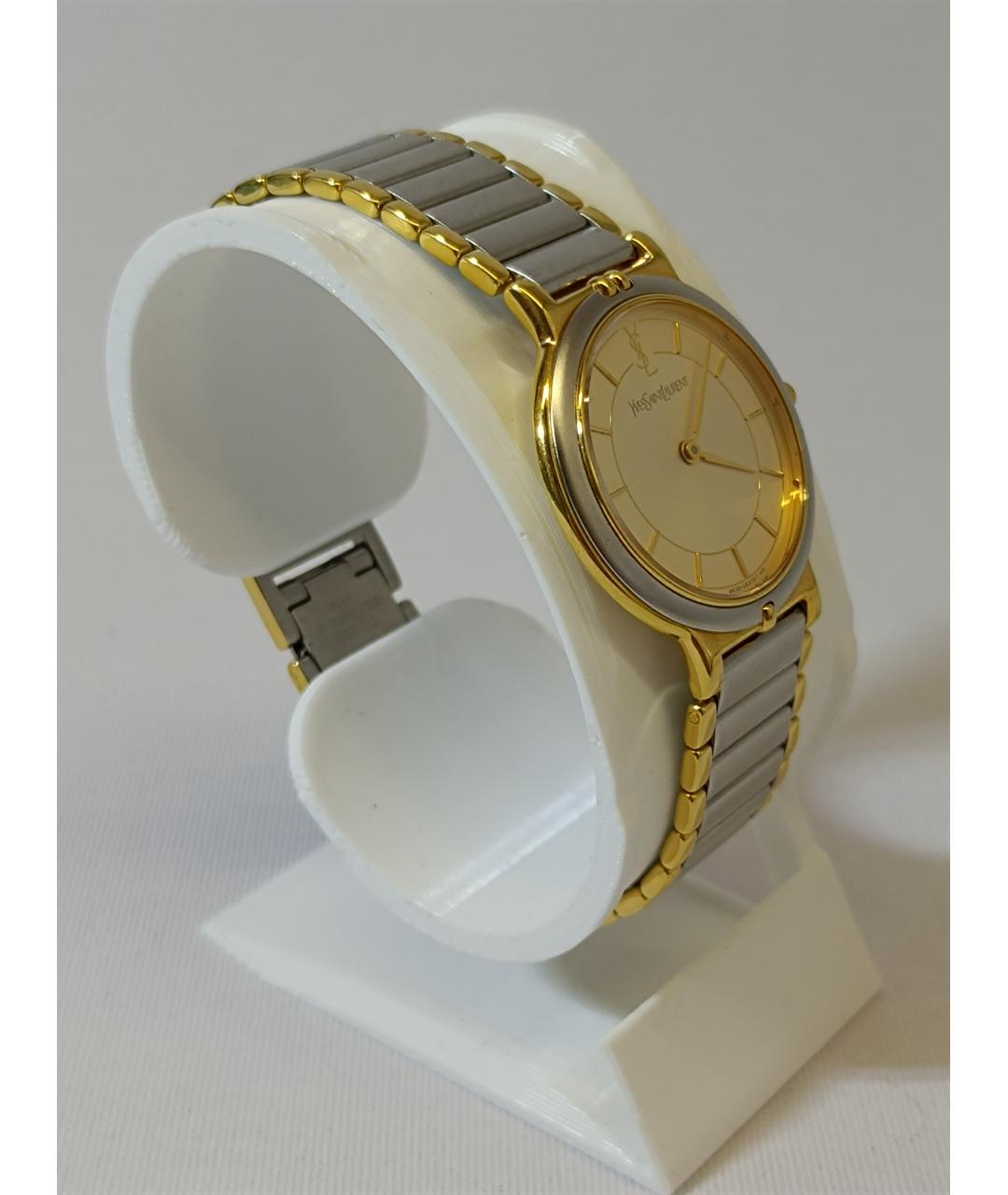 SAINT LAURENT Серебряные металлические часы, фото 3