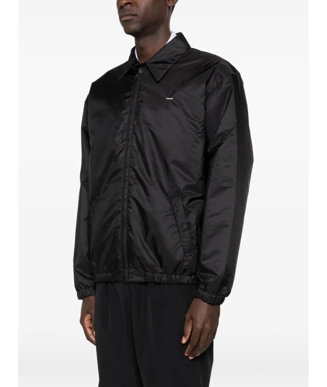 PRADA Черная полиамидовая куртка, фото 4