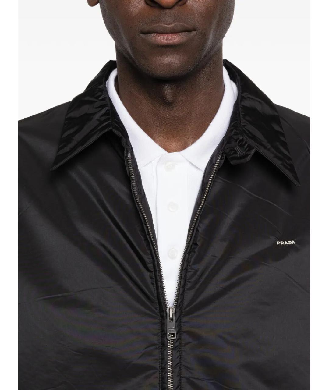 PRADA Черная полиамидовая куртка, фото 5