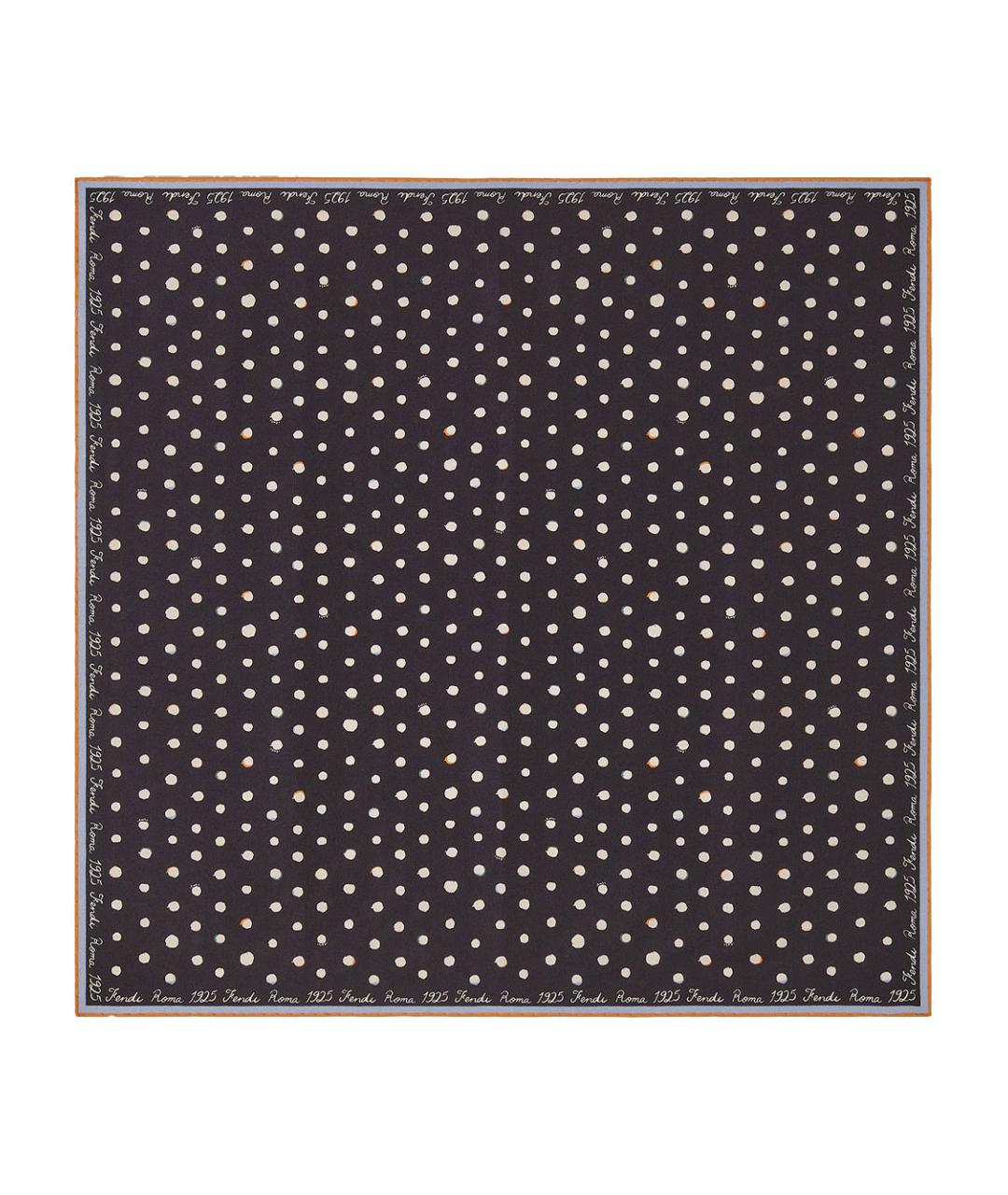 FENDI Мульти шелковый шарф, фото 1