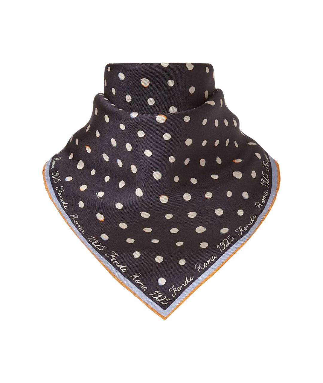 FENDI Мульти шелковый шарф, фото 3