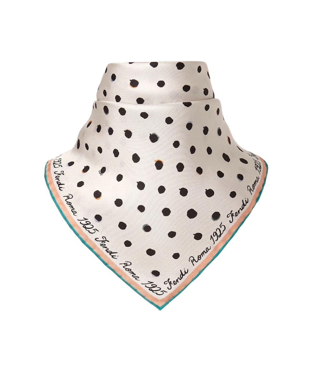 FENDI Мульти шелковый шарф, фото 3