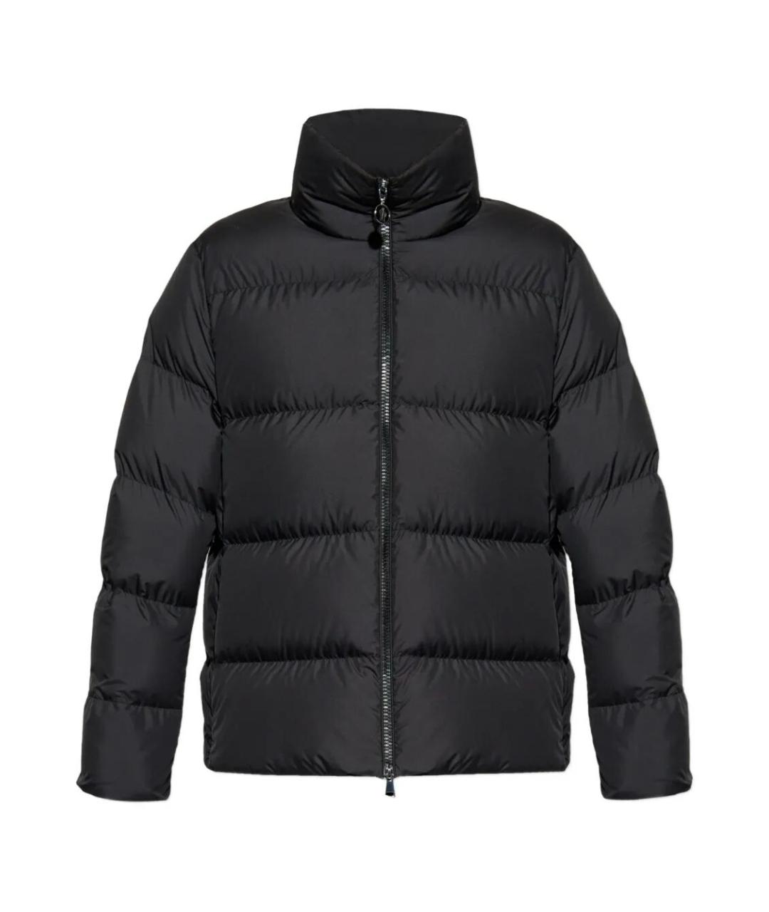 MONCLER Черный полиэстеровый пуховик, фото 1