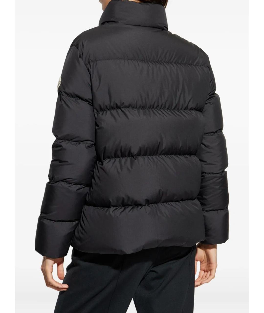 MONCLER Черный полиэстеровый пуховик, фото 4
