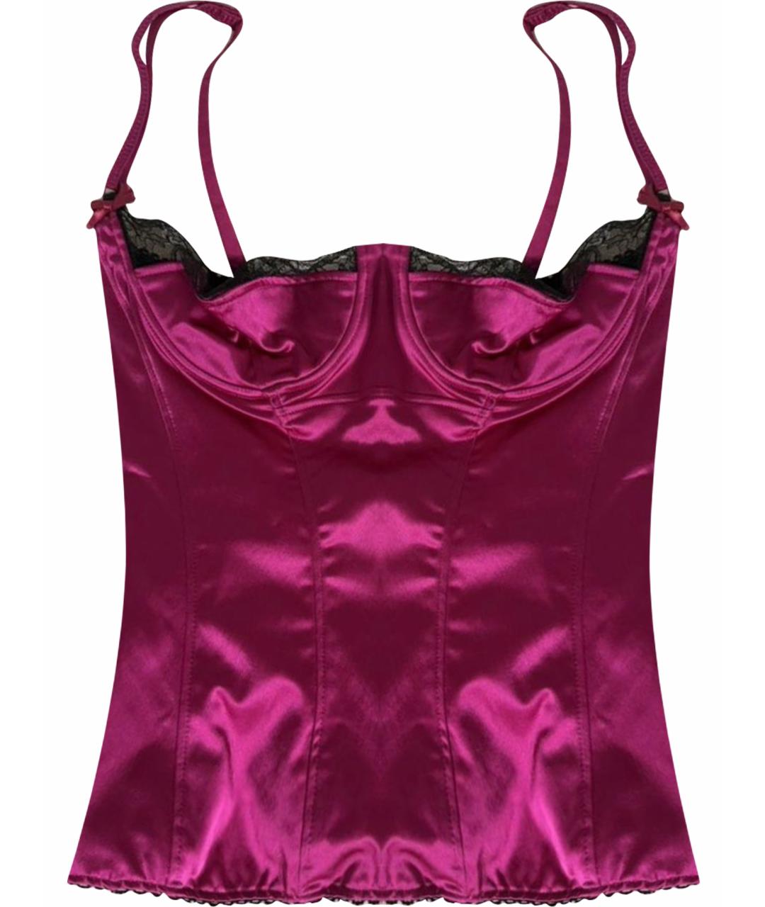 DOLCE&GABBANA Фуксия атласный корсет, фото 1
