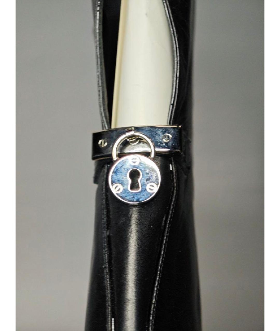 CASADEI Черные кожаные ботфорты, фото 6