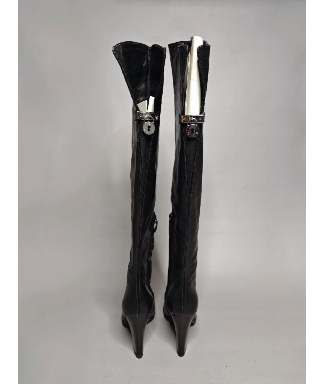 CASADEI Черные кожаные ботфорты, фото 4