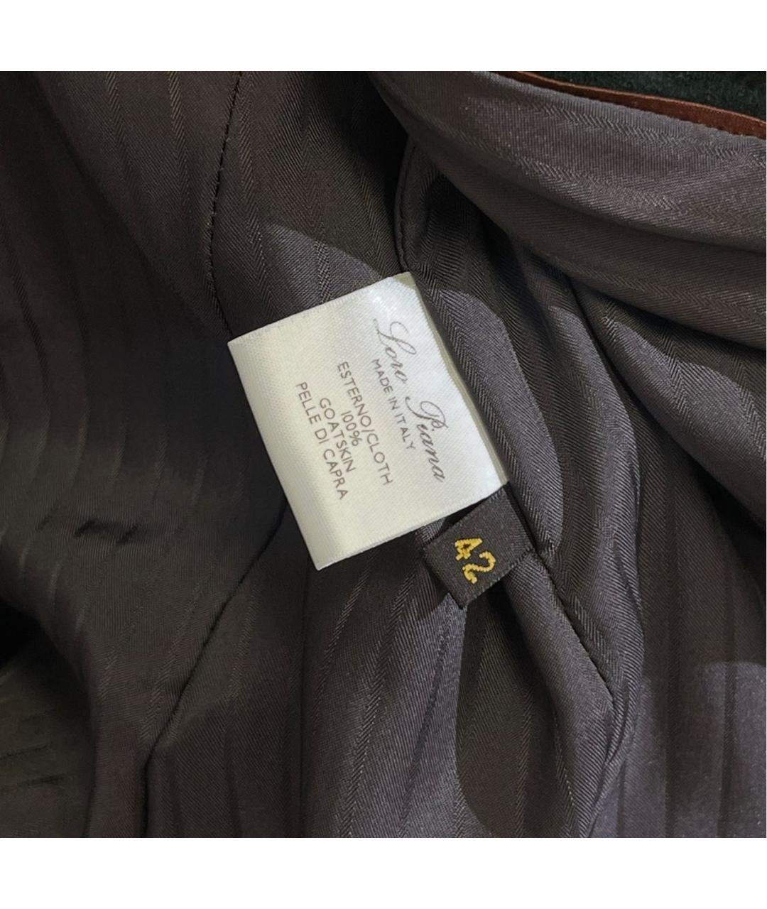 LORO PIANA Зеленая замшевая куртка, фото 7