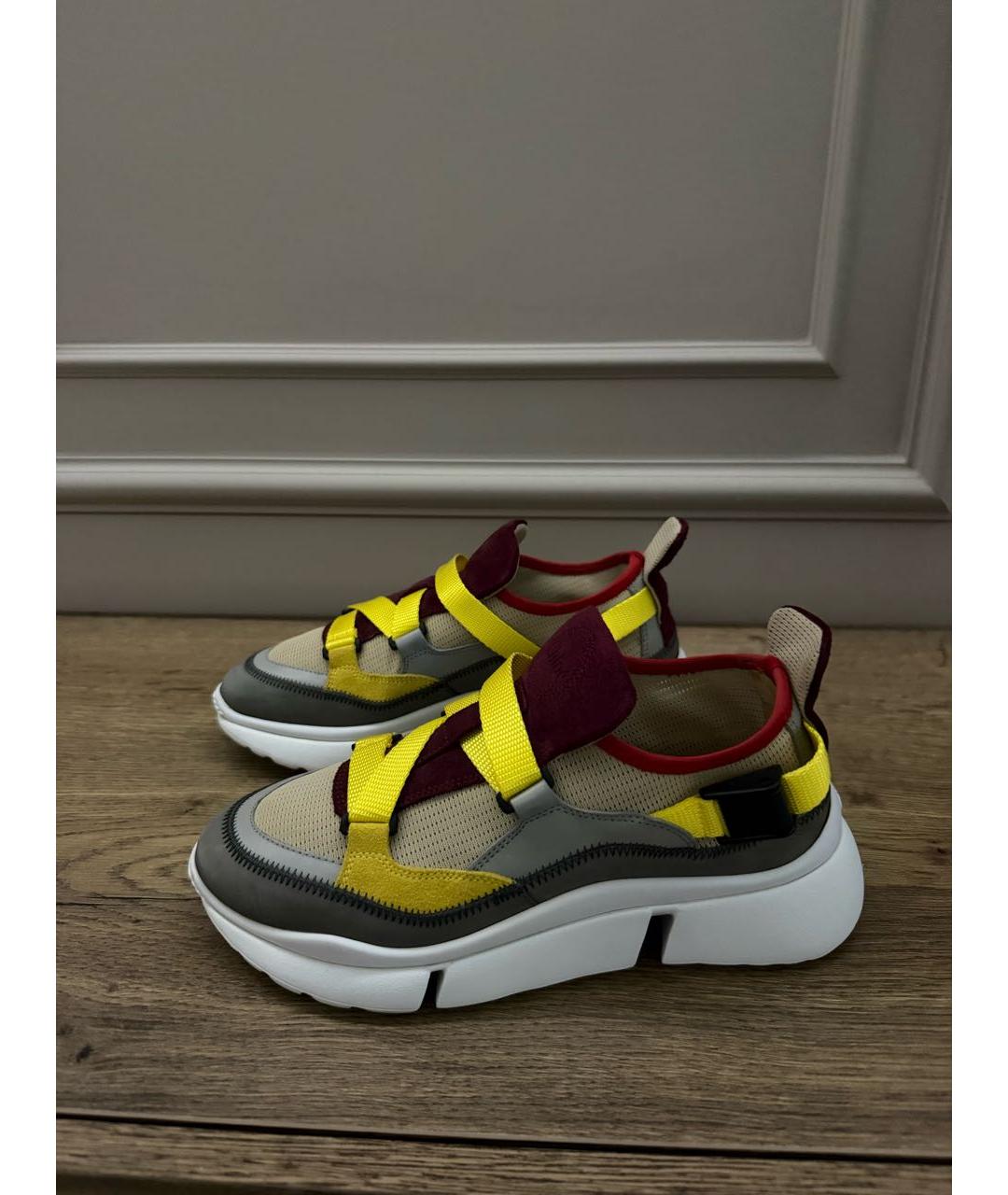 CHLOE Мульти текстильные кроссовки, фото 3