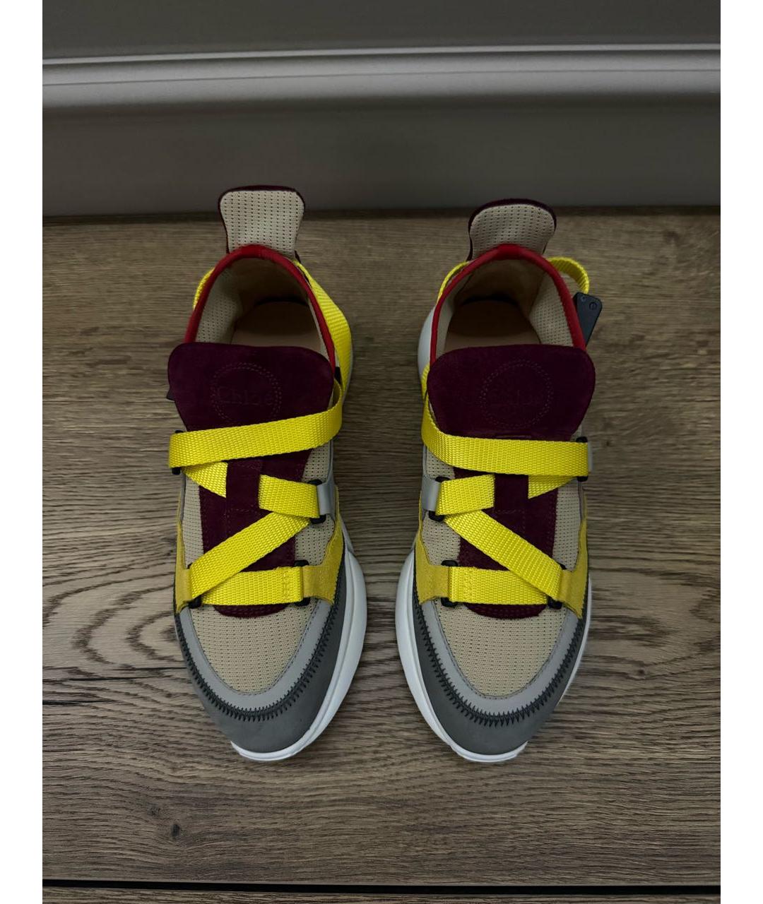 CHLOE Мульти текстильные кроссовки, фото 2