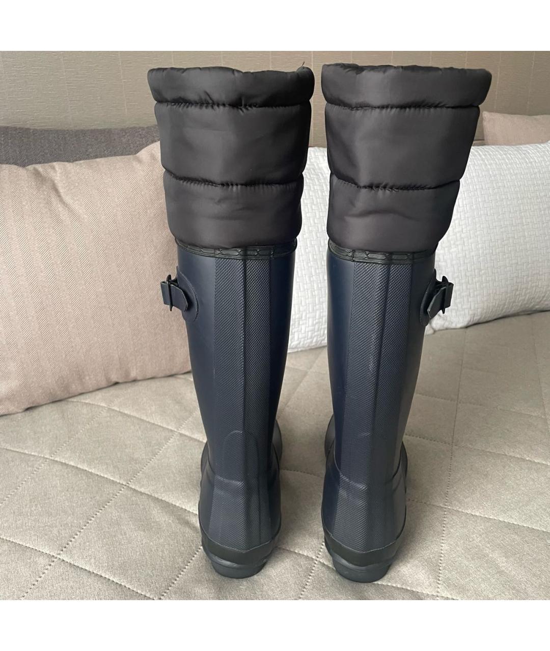HUNTER Темно-синие резиновые сапоги, фото 4