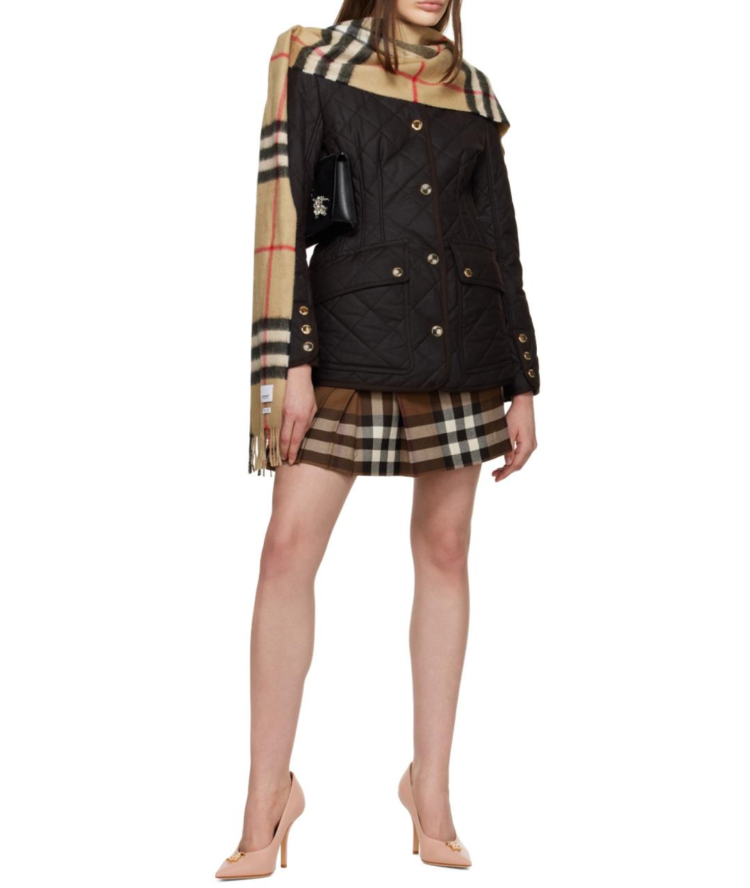 BURBERRY Бежевый кашемировый шарф, фото 8