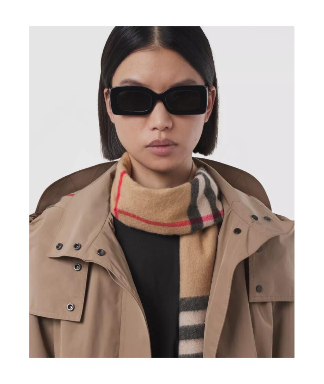 BURBERRY Бежевый кашемировый шарф, фото 7