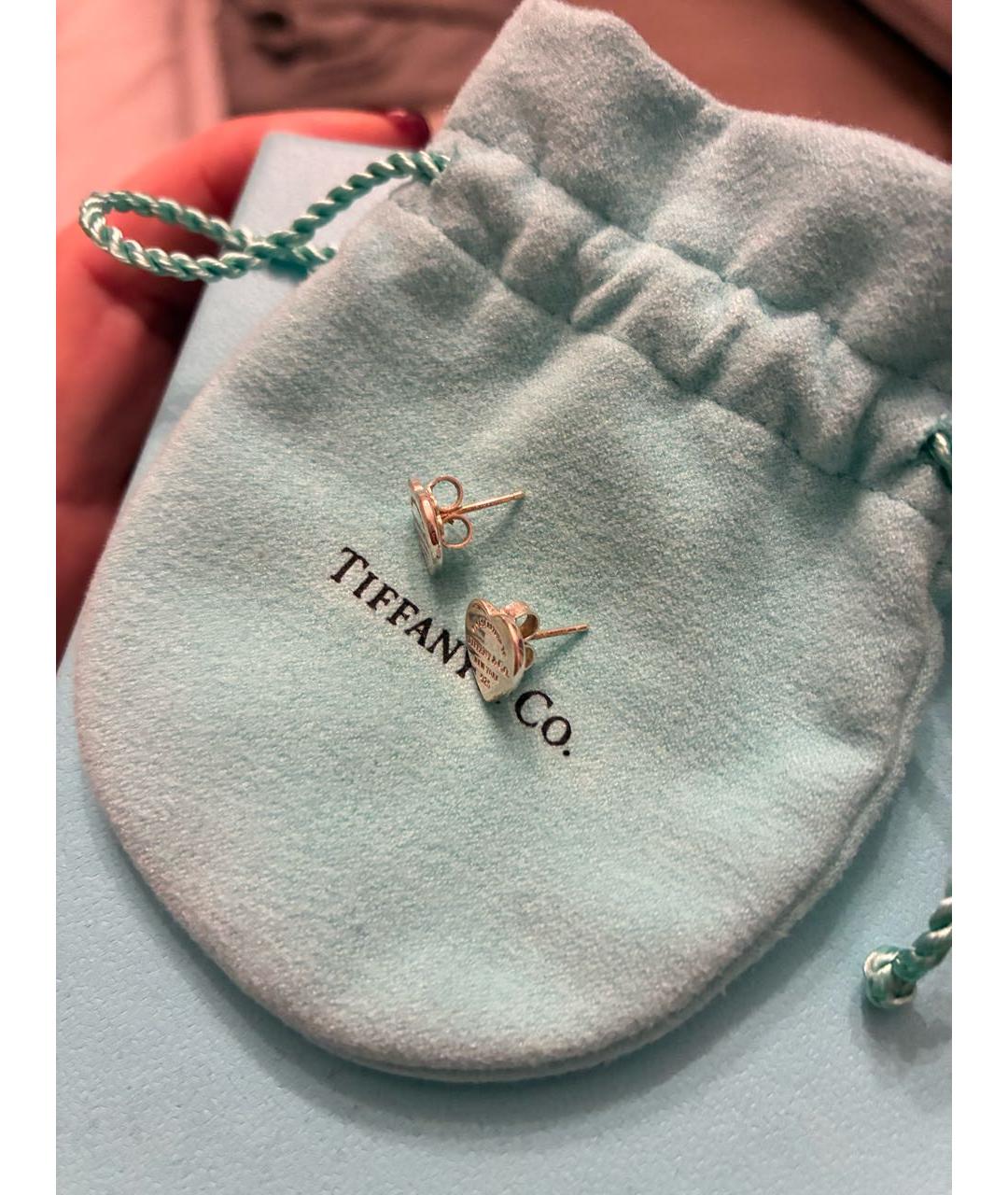 TIFFANY&CO Серебряные серебряные серьги, фото 4