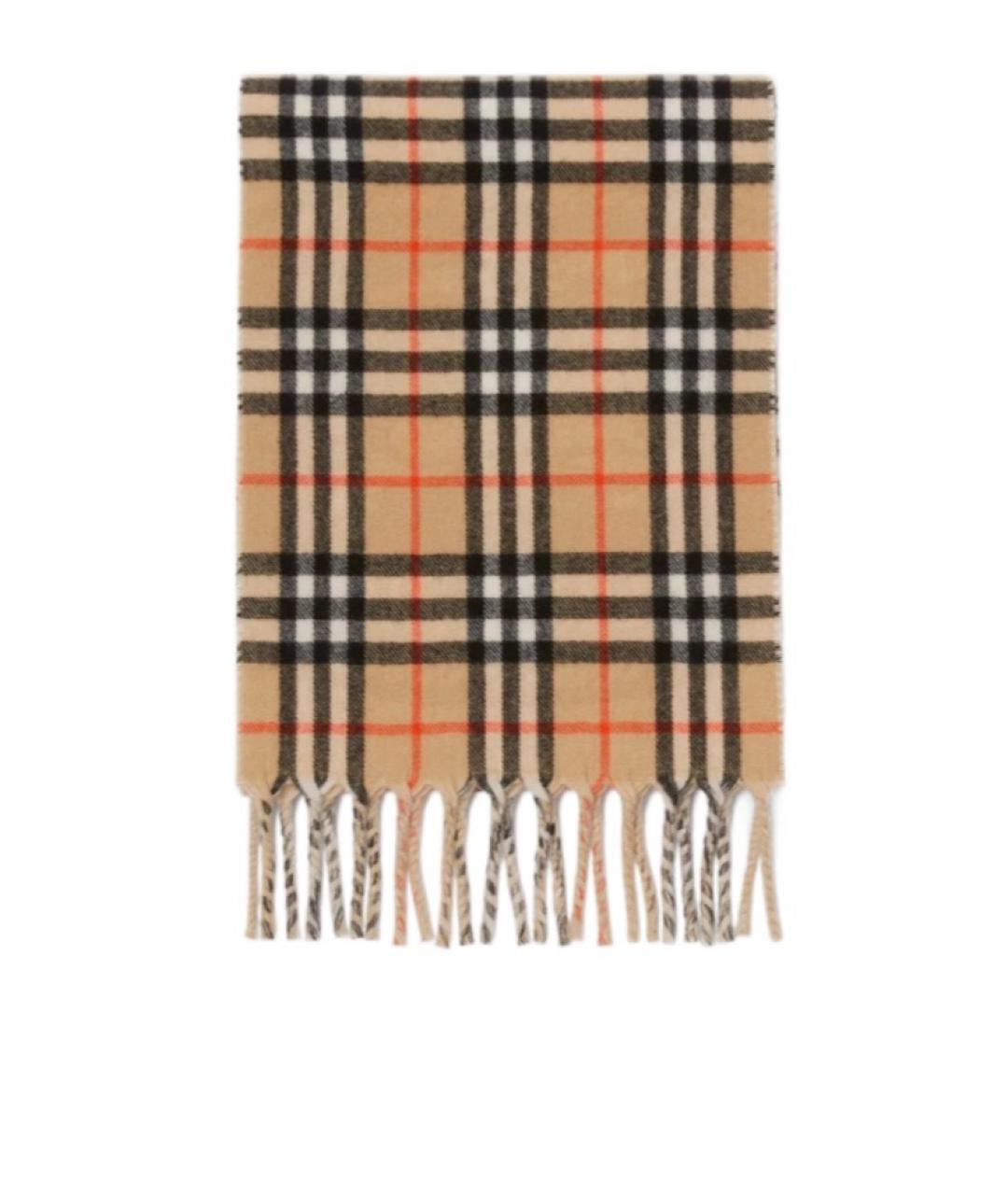 BURBERRY Бежевый шарф, фото 2