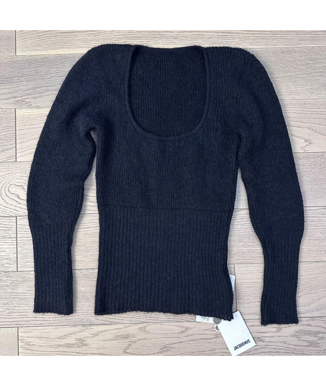 JACQUEMUS Черный шерстяной джемпер / свитер, фото 5