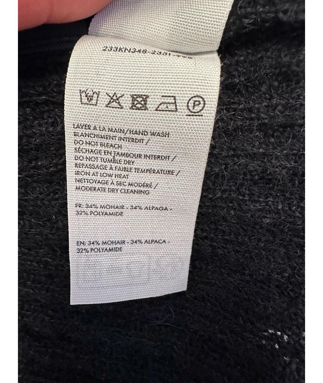 JACQUEMUS Черный шерстяной джемпер / свитер, фото 4