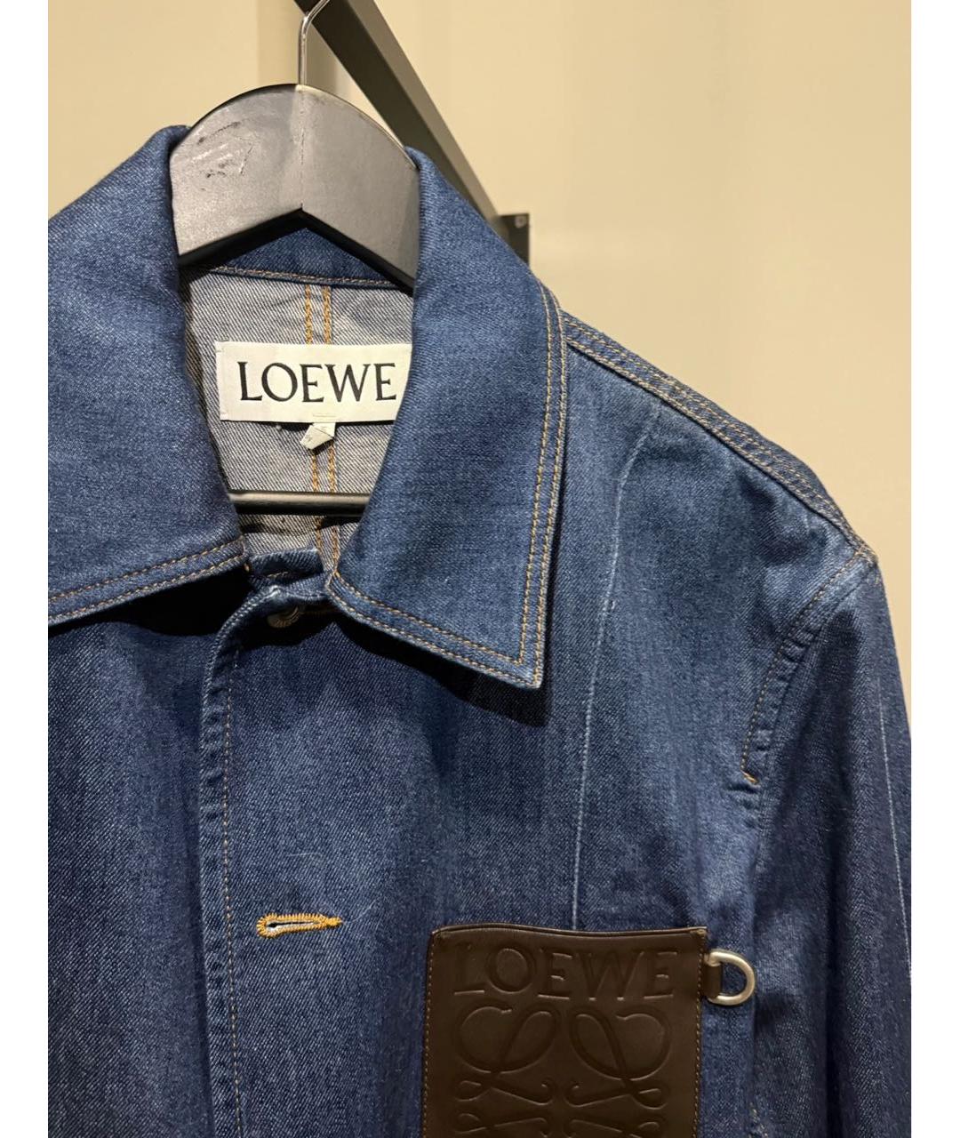 LOEWE Синяя деним рубашка, фото 3