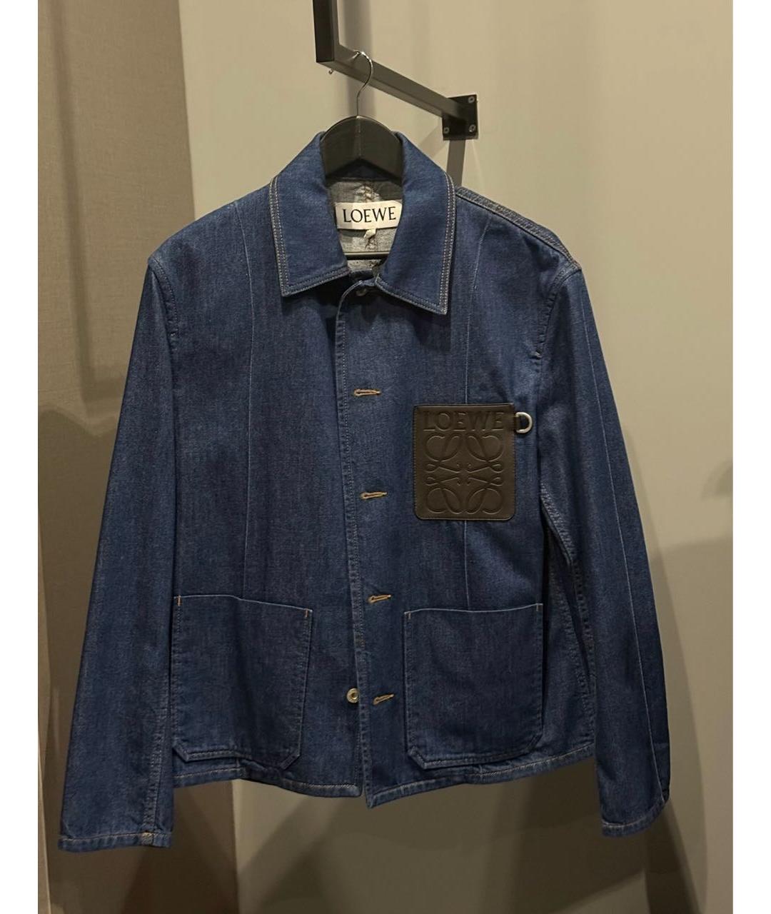 LOEWE Синяя деним рубашка, фото 4