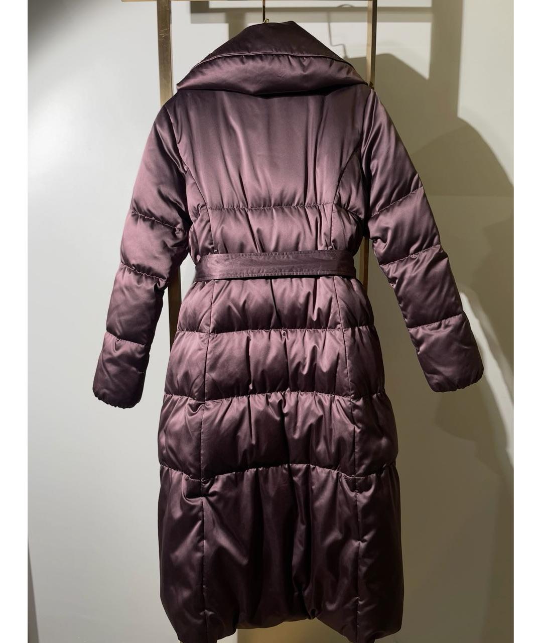 BURBERRY Бордовый полиамидовый пуховик, фото 2