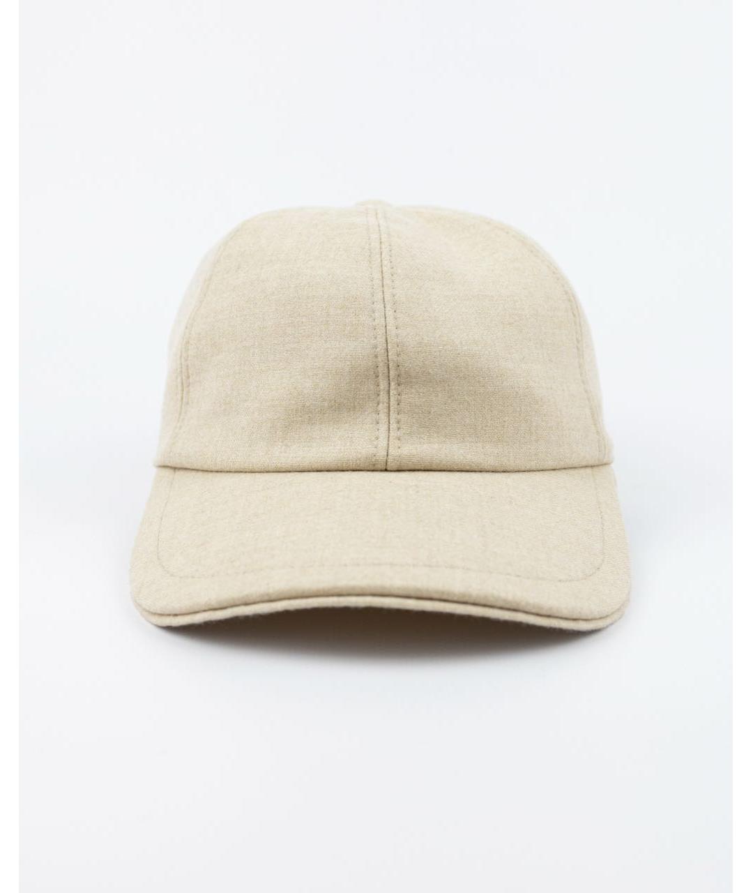ELEVENTY Бежевая шерстяная кепка/бейсболка, фото 5