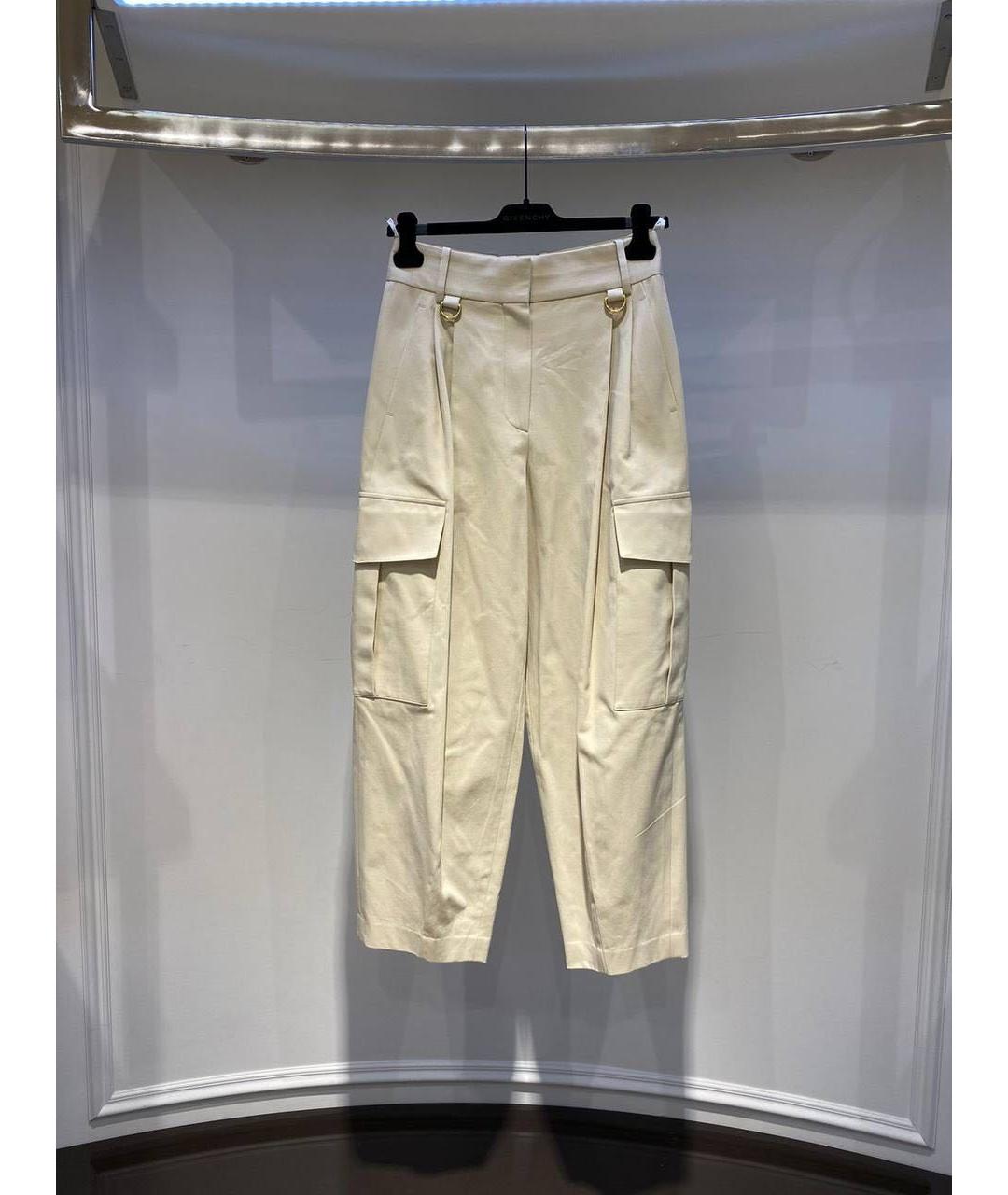 GIVENCHY Бежевые прямые брюки, фото 3