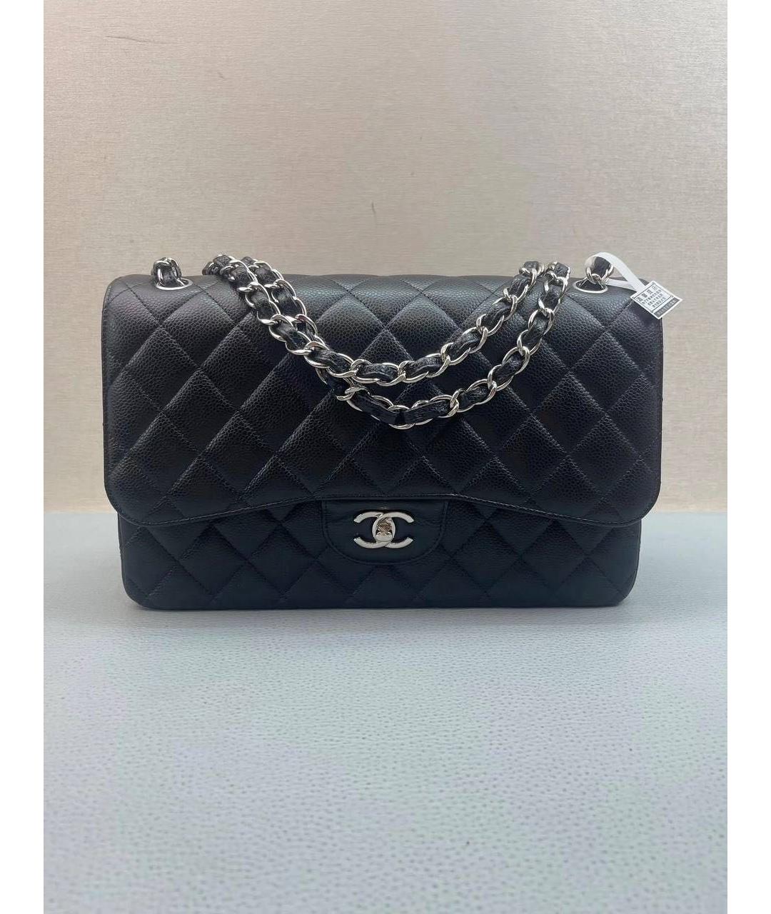 CHANEL Черная кожаная сумка через плечо, фото 1