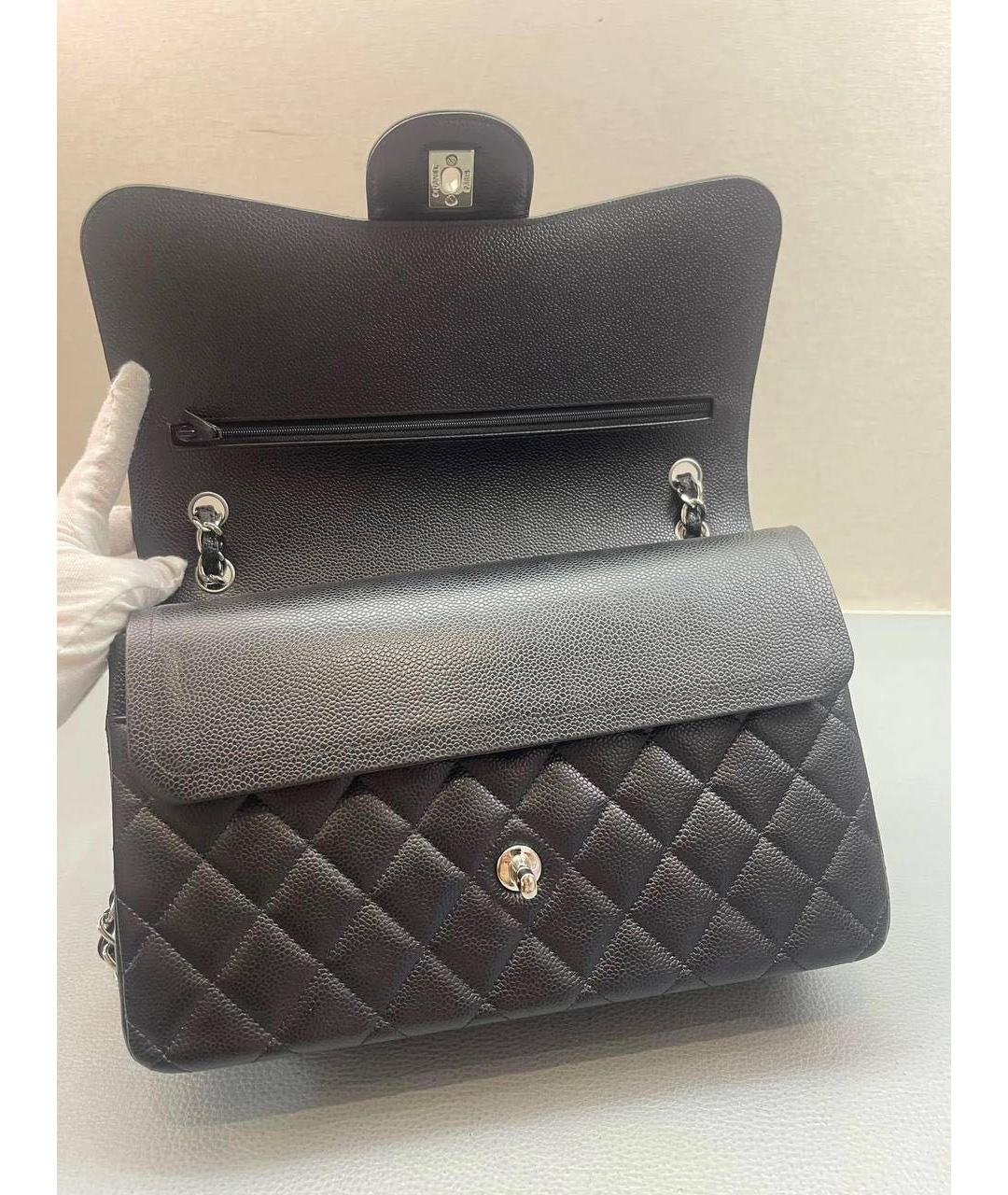 CHANEL Черная кожаная сумка через плечо, фото 2