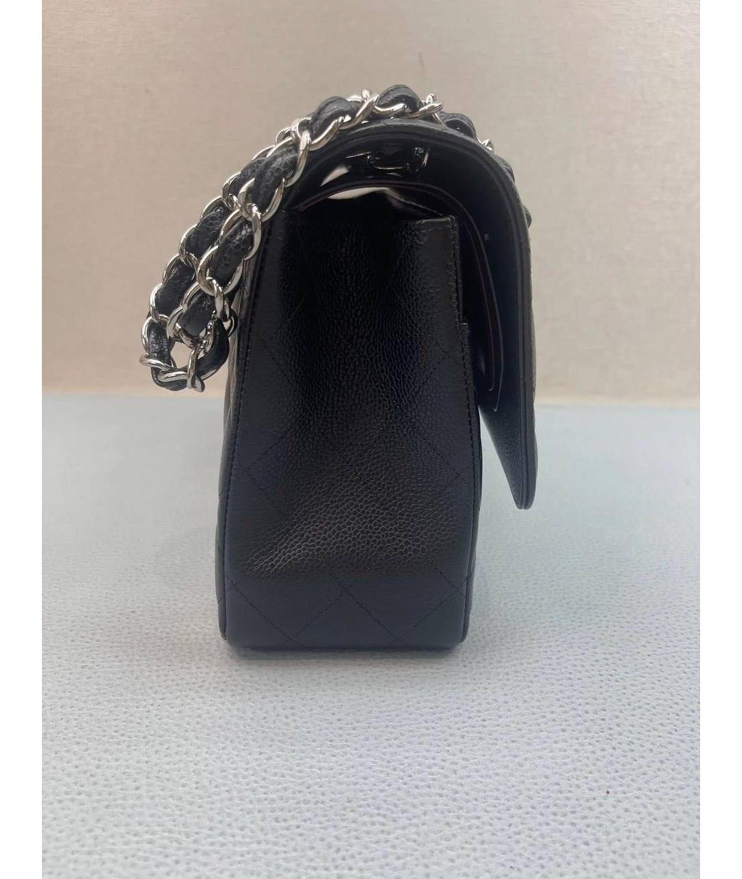 CHANEL Черная кожаная сумка через плечо, фото 3
