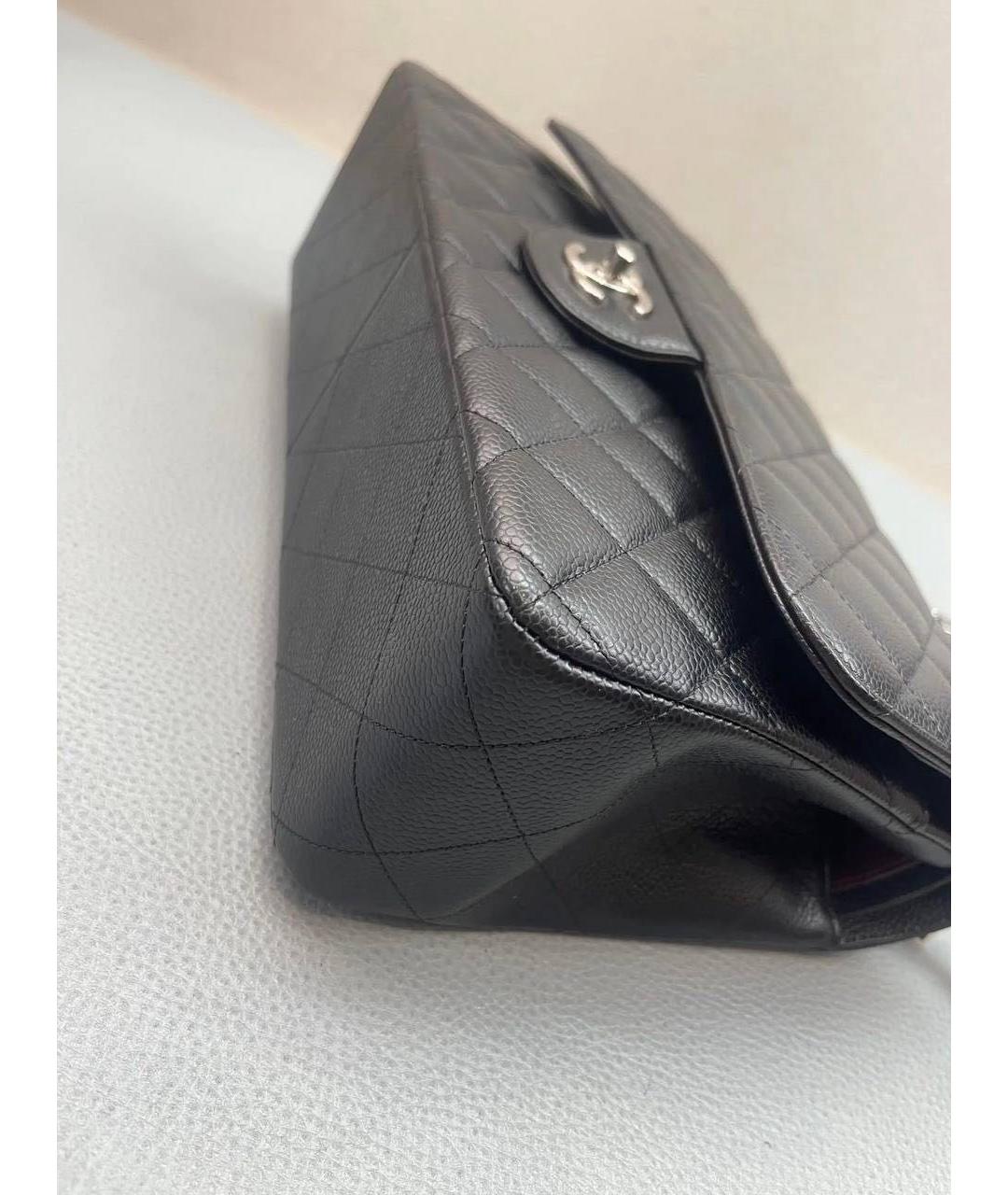 CHANEL Черная кожаная сумка через плечо, фото 4