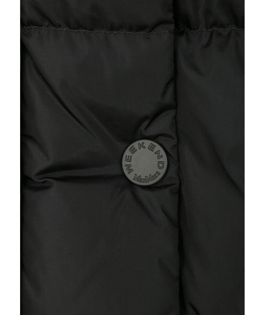 WEEKEND MAX MARA Черный полиамидовый пуховик, фото 3