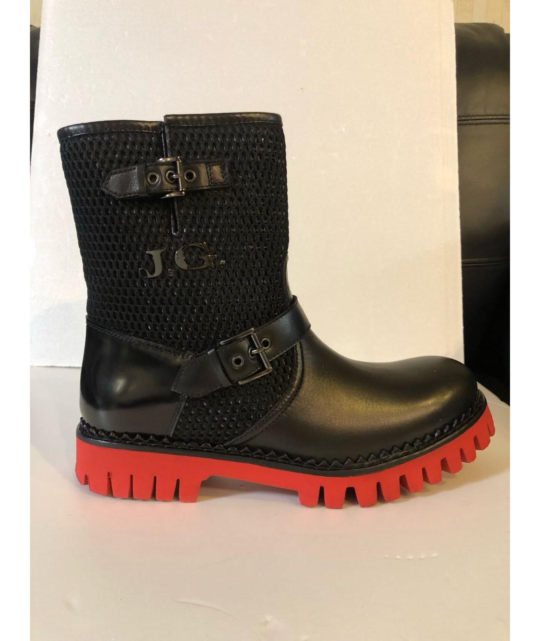 JOHN GALLIANO Черные кожаные полусапоги, фото 7