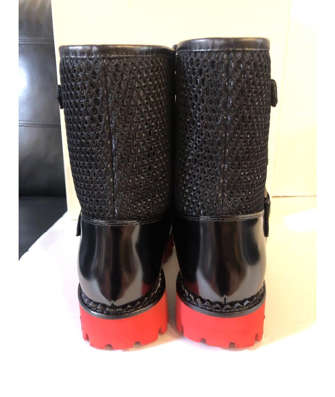 JOHN GALLIANO Черные кожаные полусапоги, фото 4