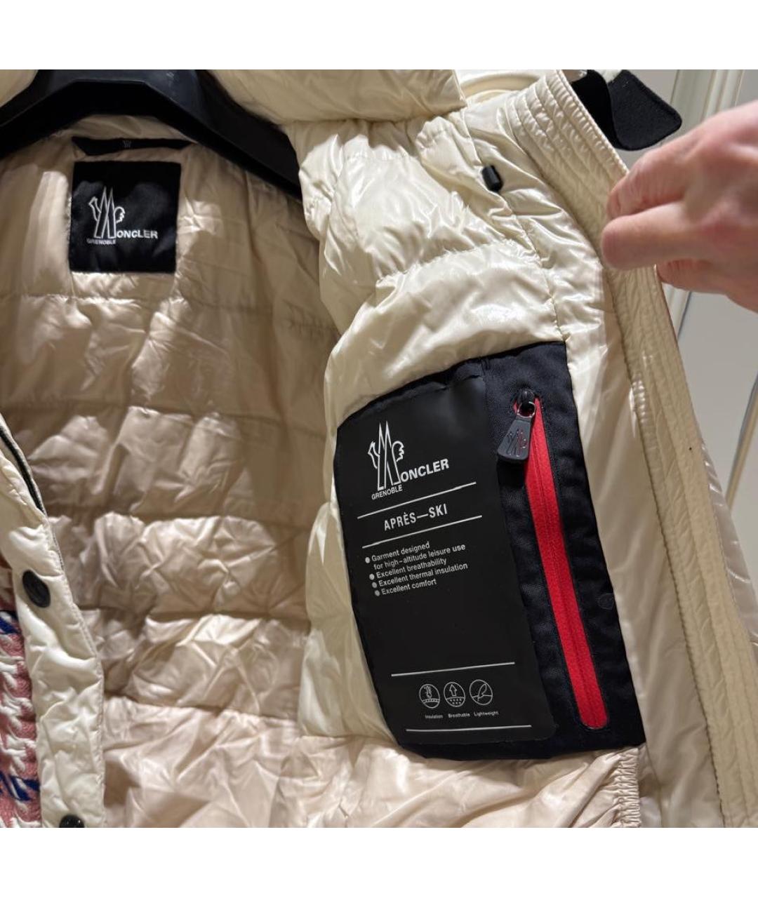 MONCLER GRENOBLE Розовый пуховик, фото 3