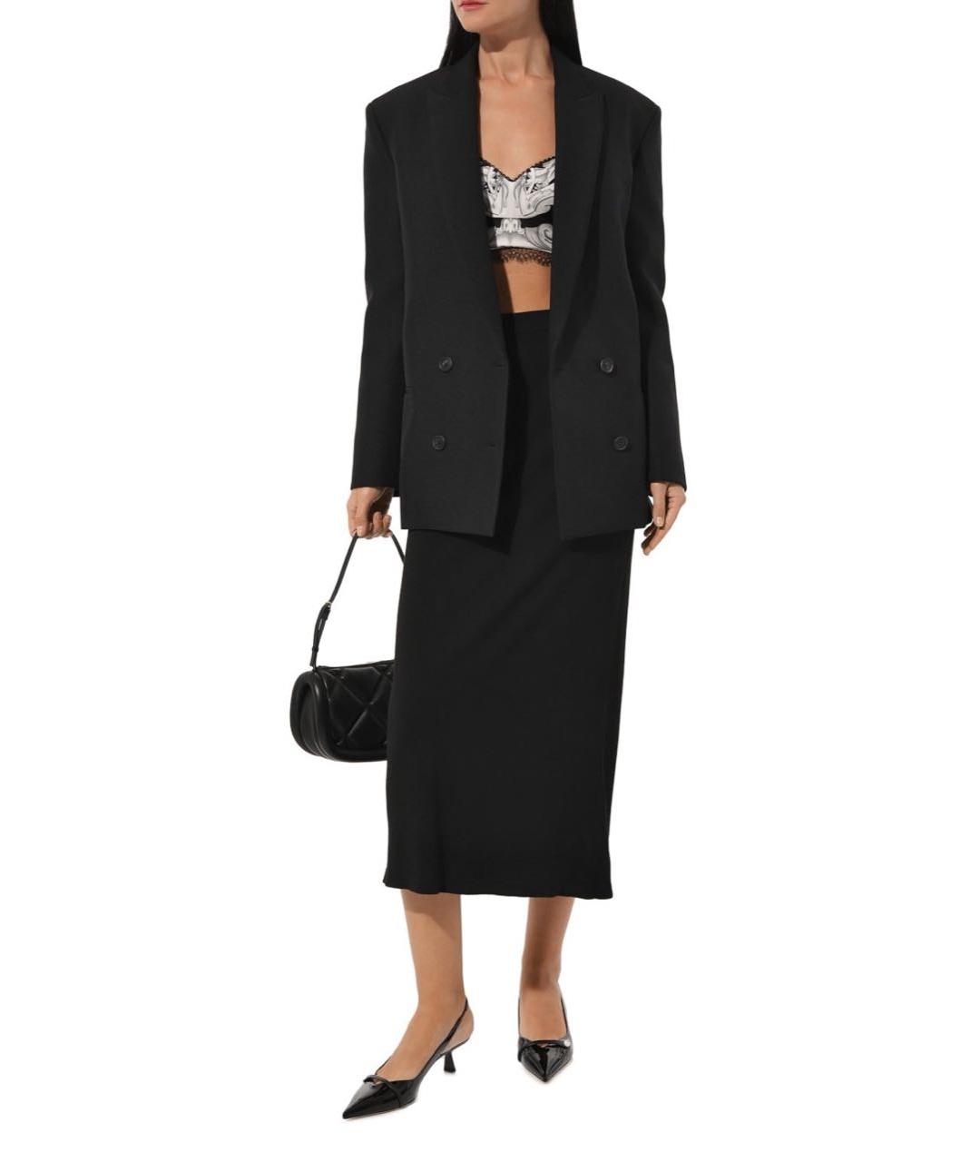 PHILOSOPHY DI LORENZO SERAFINI Черный хлопковый жакет/пиджак, фото 4