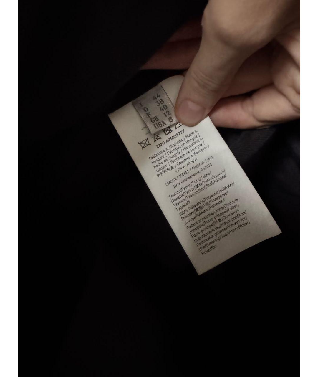 PHILOSOPHY DI LORENZO SERAFINI Черный хлопковый жакет/пиджак, фото 5