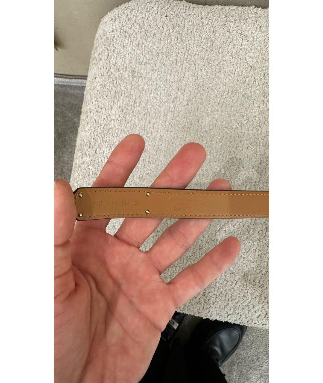 HERMES Черный кожаный ремень, фото 4