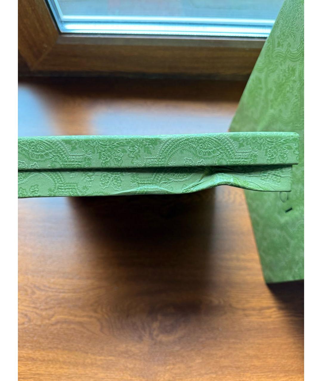 GUCCI Антрацитовый шерстяной шарф, фото 6