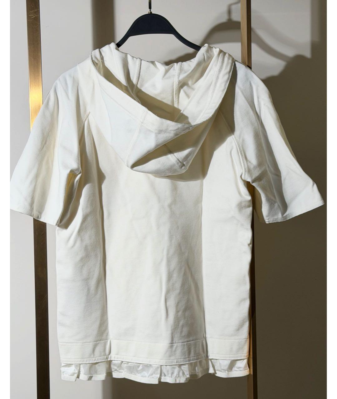 MONCLER Белый полиамидовый жилет, фото 2